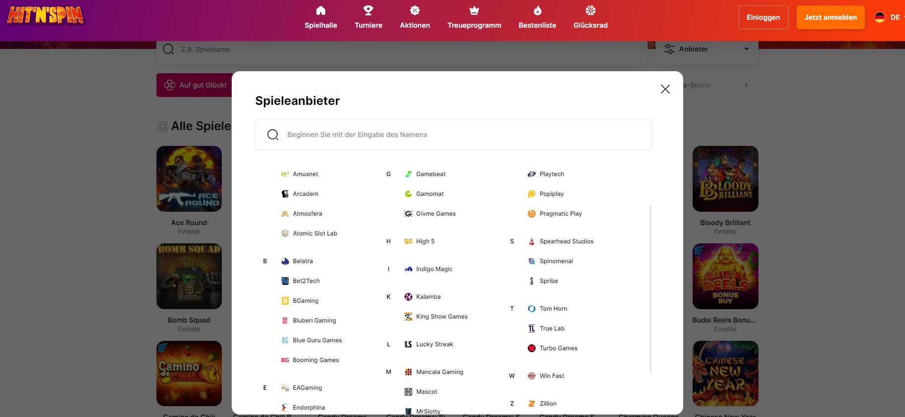 Die Software-Partner von HitnSpin
