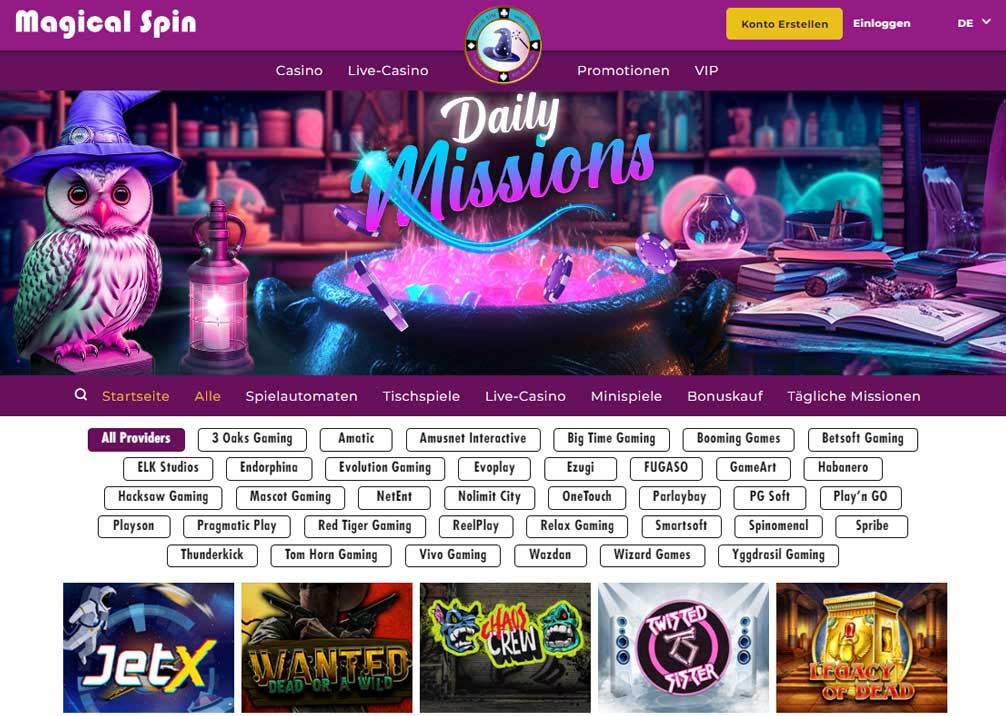 magical spin casino